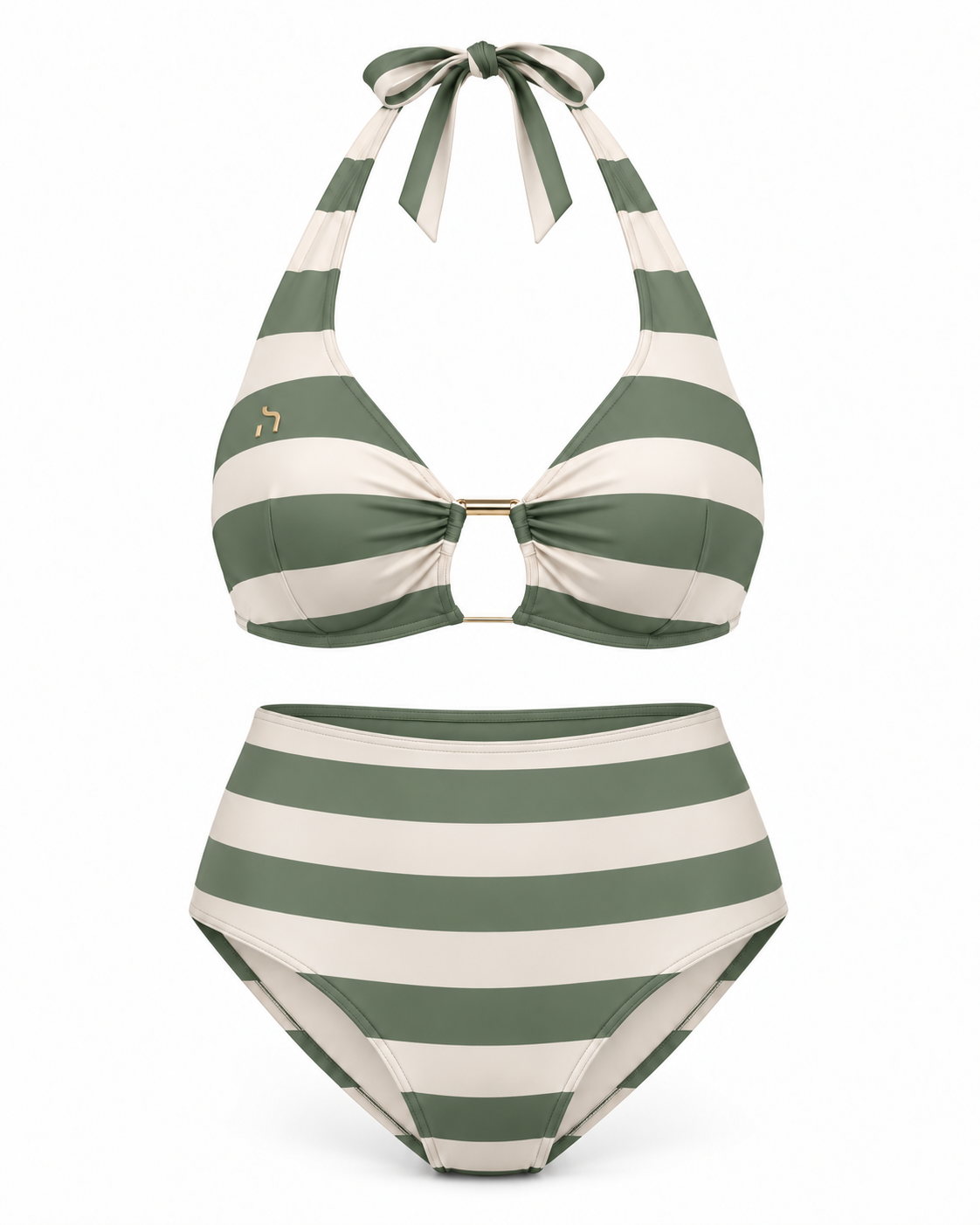 Haensch Coast Stripe Halter High Waist Bikini Damen