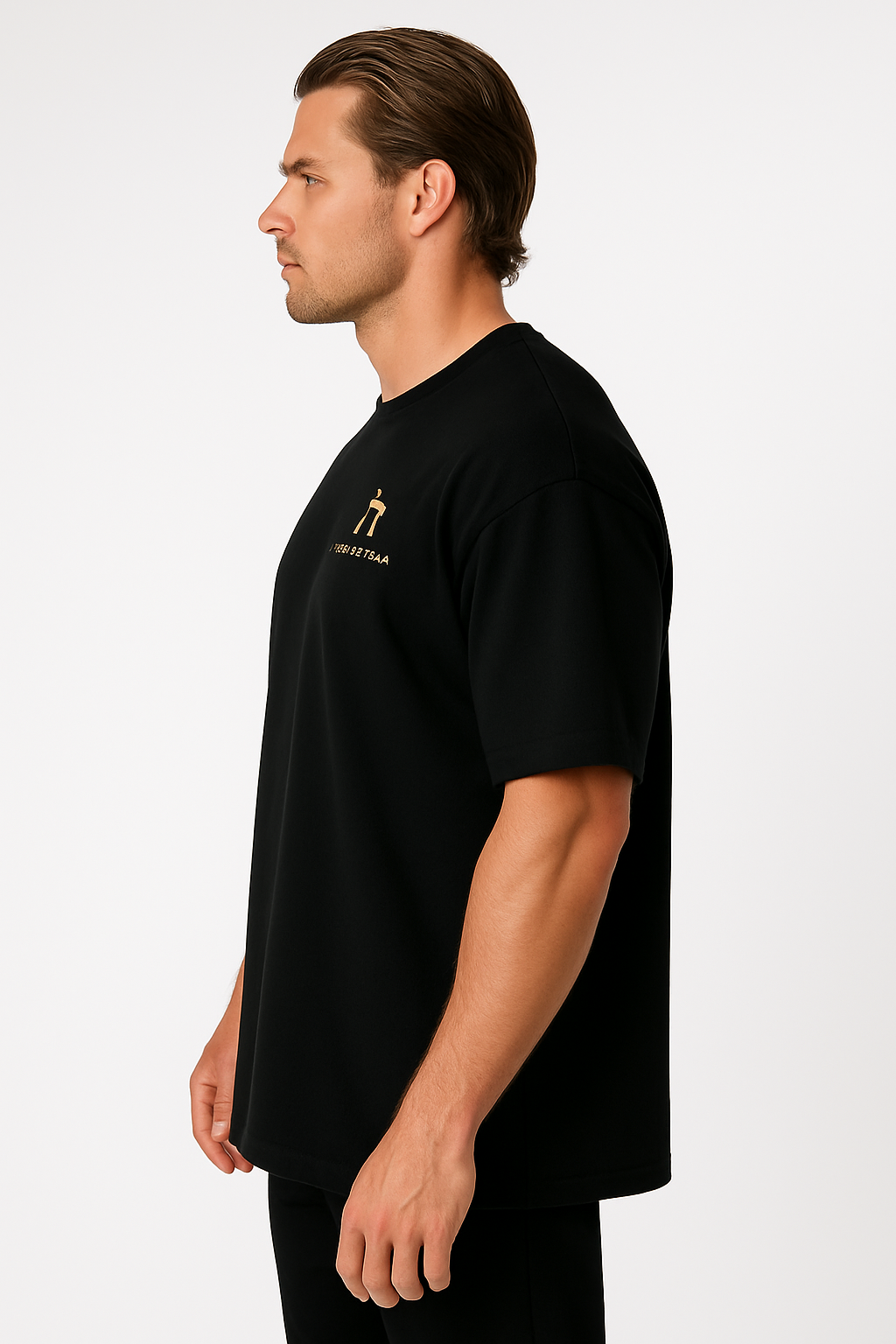 Haensch Oversize T-Shirt – Black & Gold Edition