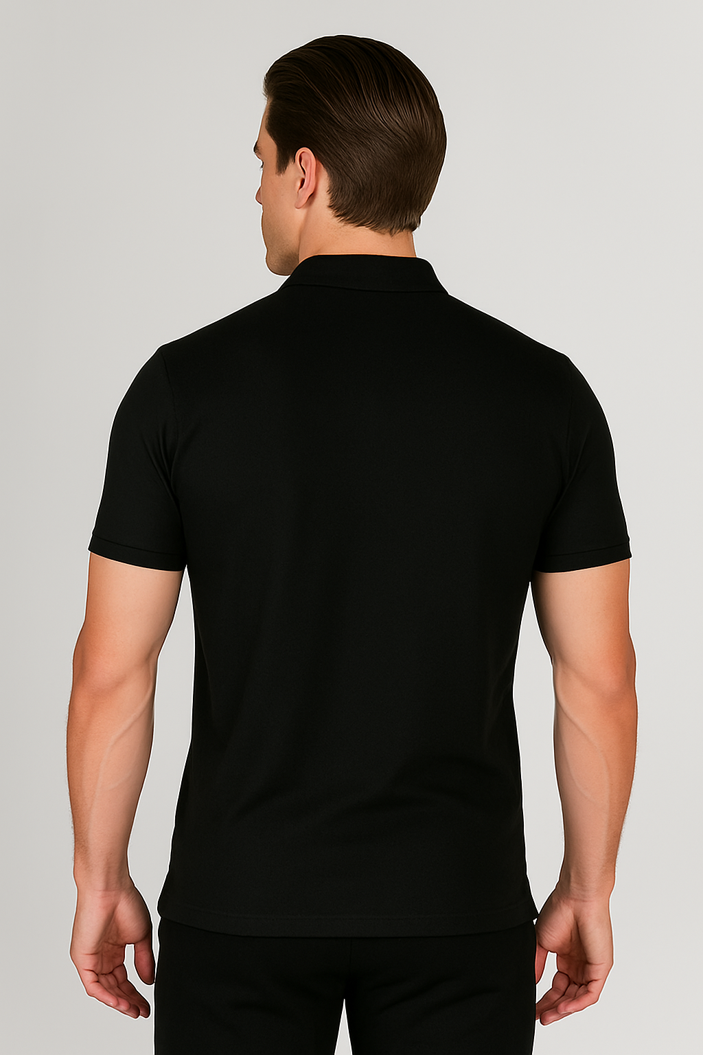 Haensch Herren Poloshirt – Black & Gold Edition
