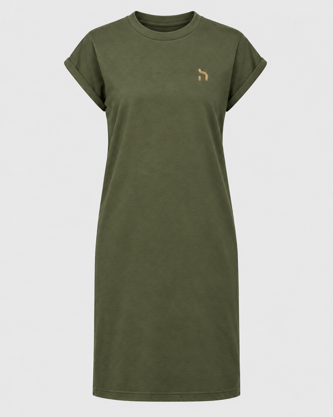 Haensch Coast Baltic Dress Damen in Olive mit goldenem Haensch Logo