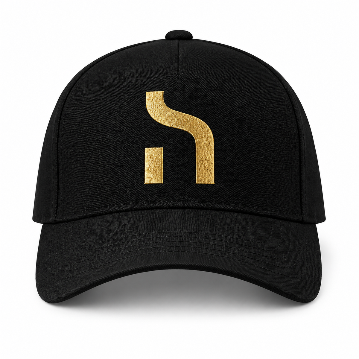 Black Haensch Signature Cap with gold Haensch emblem in a clean front-facing product view on a white background.
