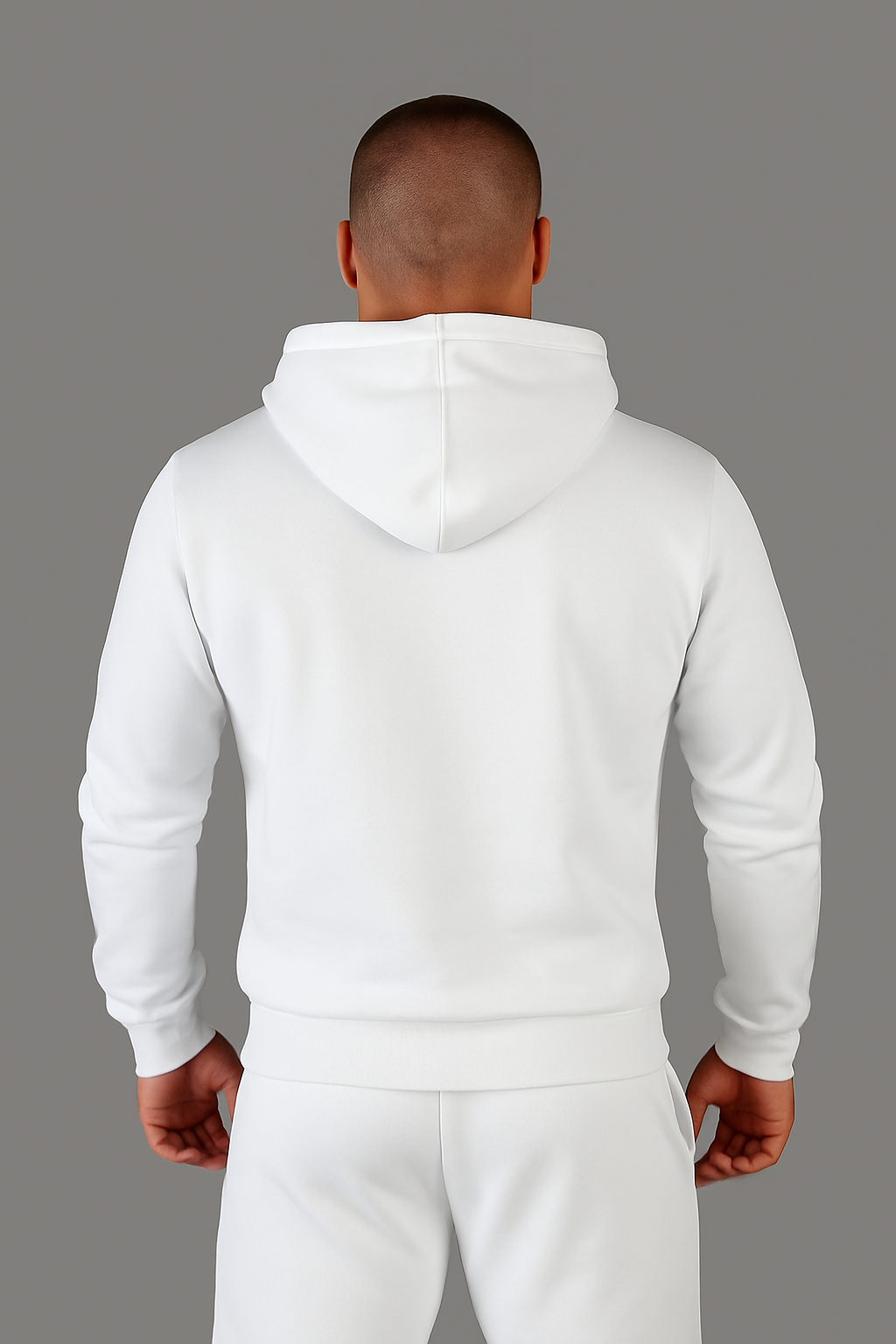 Haensch Herren Hoodie – White & Gold Edition