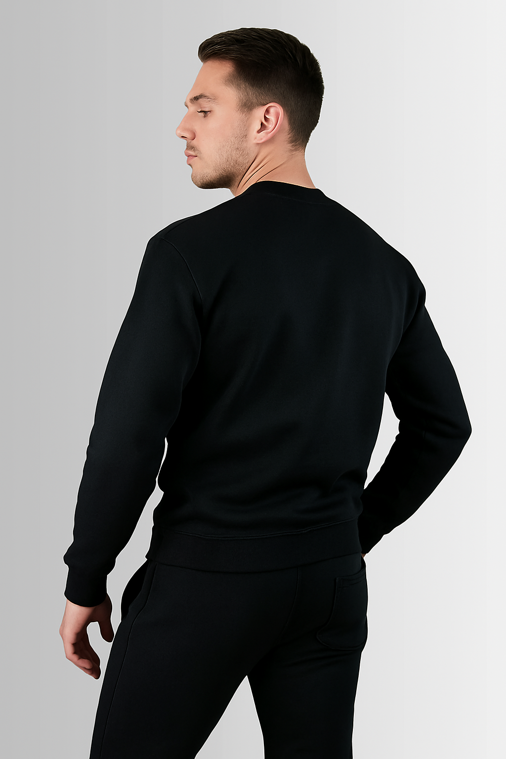 Hänsch Herren Sweater – Black & Gold Edition