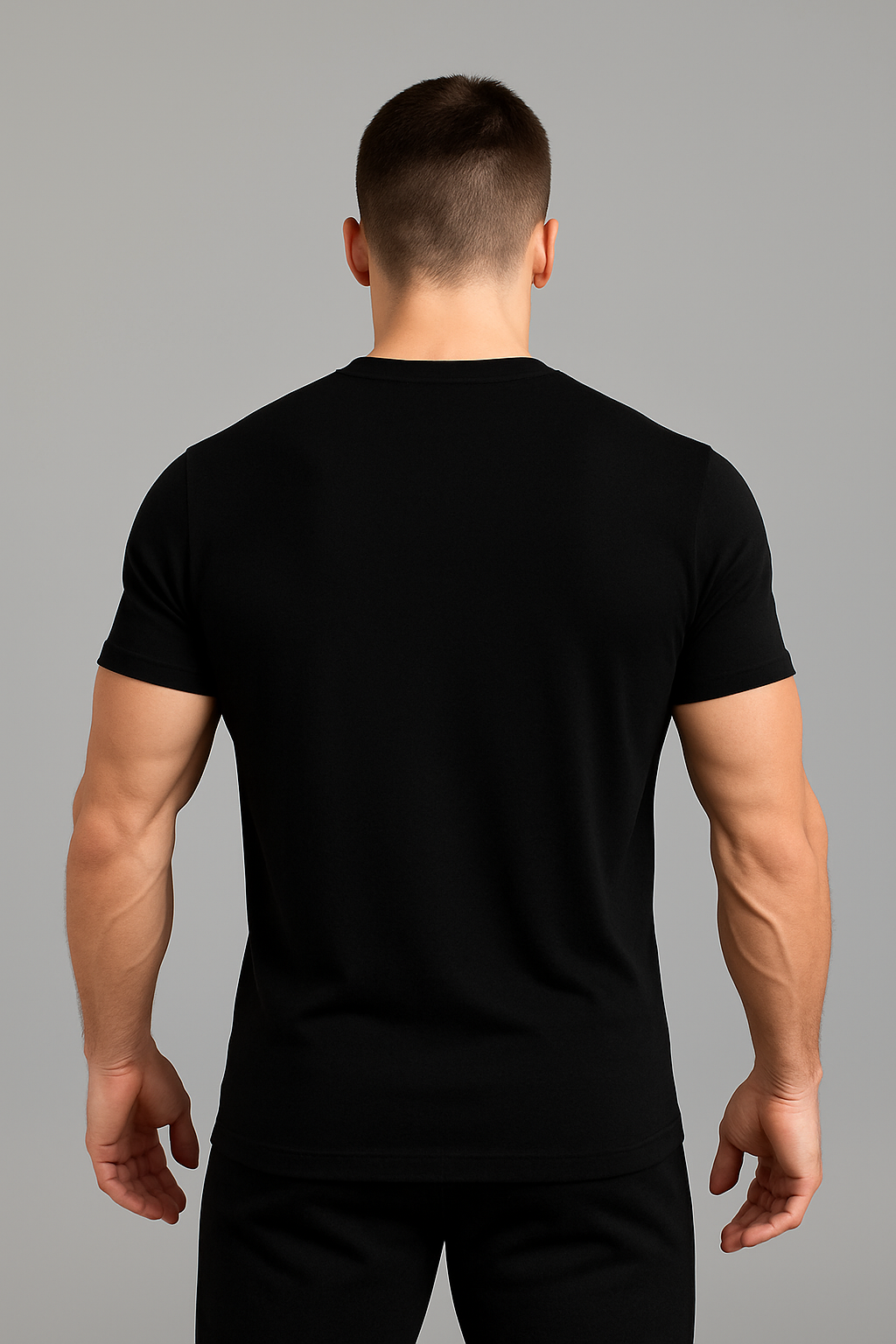 Slim Fit T-Shirt – Black & Gold Edition
