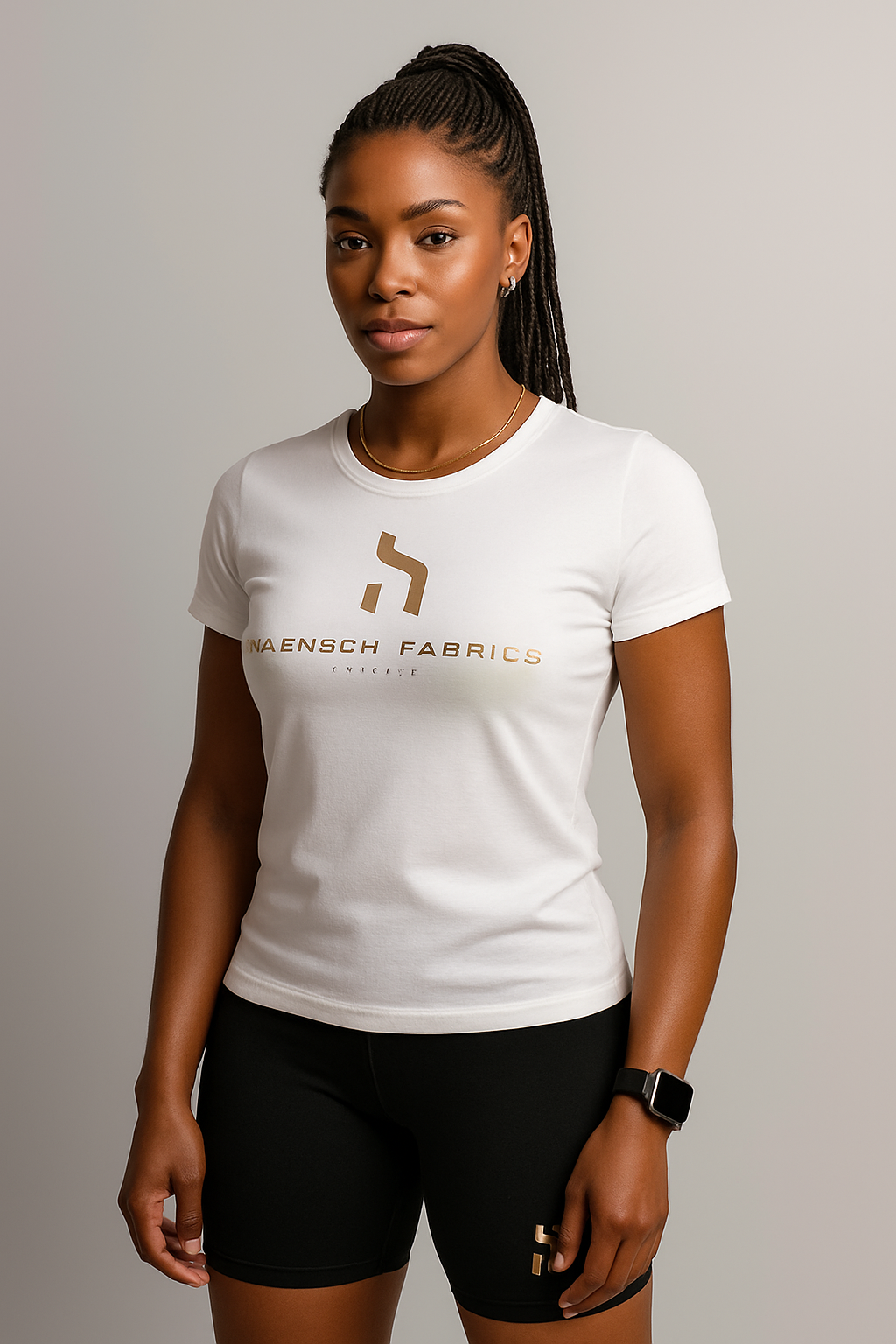 Haensch Logo T-Shirt – White Edition (Damen)