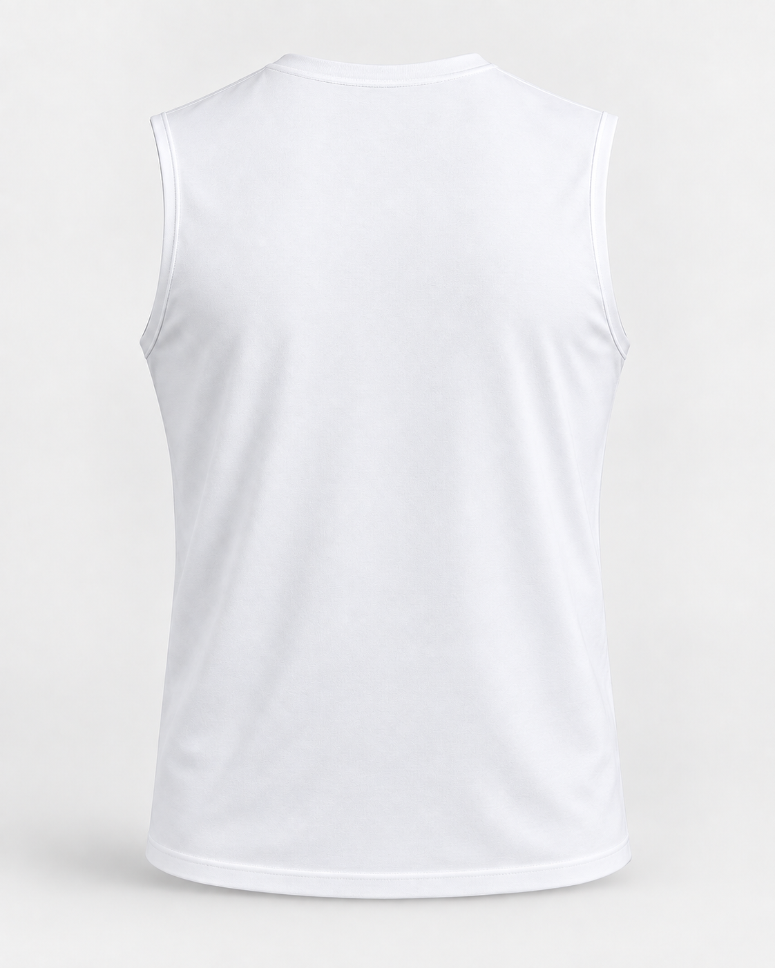 Weißes Haensch Coast Signature Muscle Shirt für Herren in Rückansicht auf hellem Hintergrund