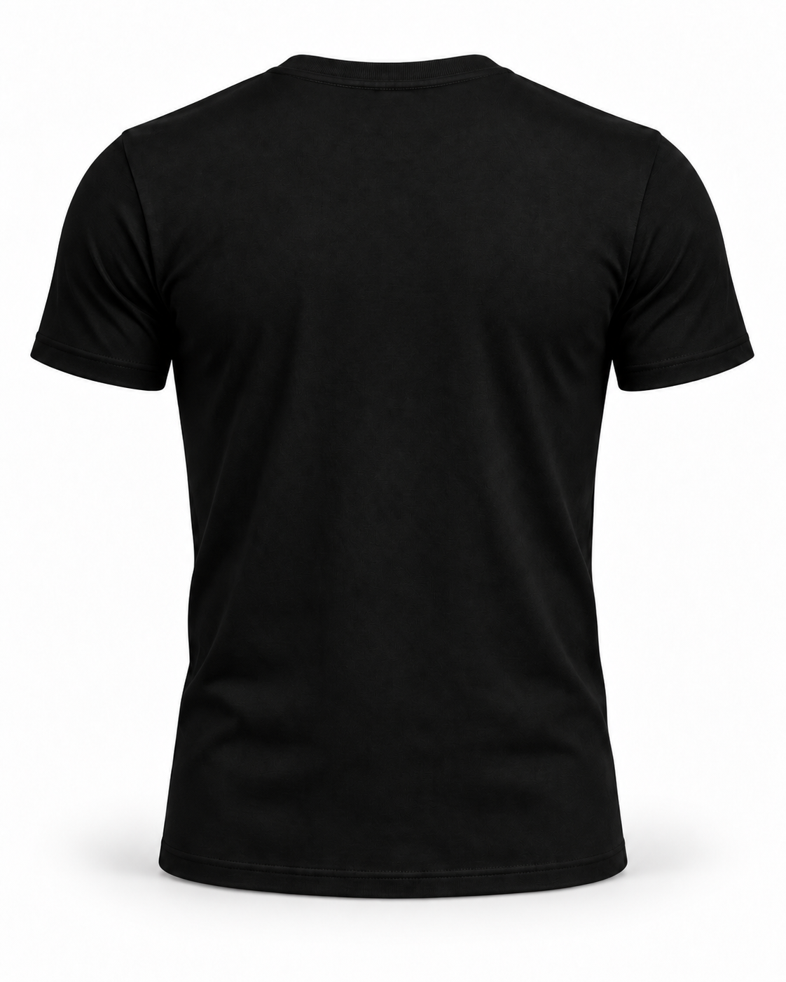Schwarzes Haensch Coast Signature Herren T-Shirt in Rückansicht auf weißem Hintergrund