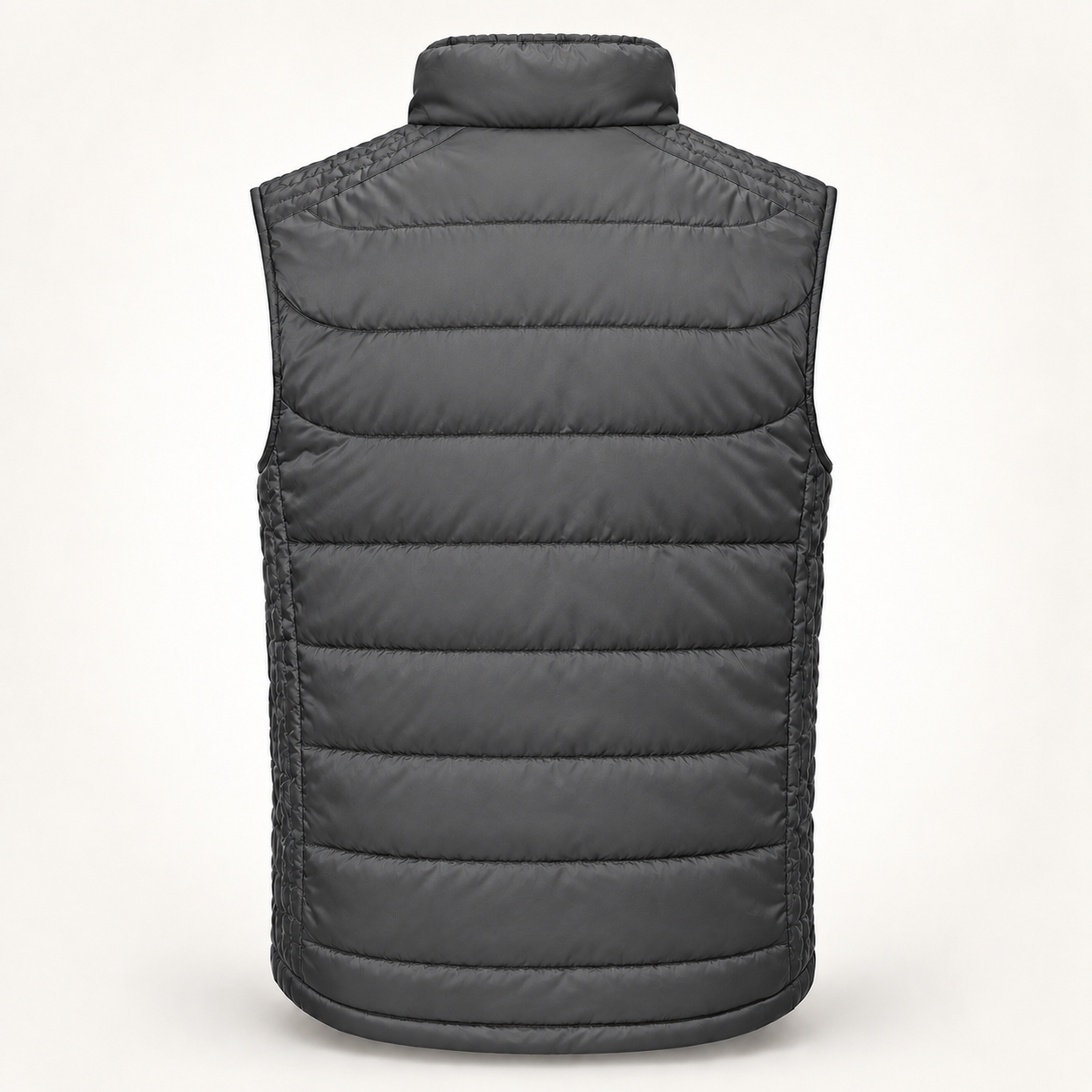 Haensch Utility Nano Bodywarmer für Herren in Iron Grey in schlichter Rückansicht
