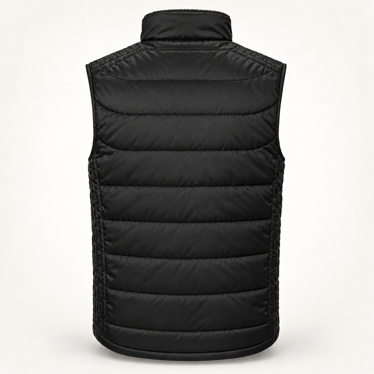 Haensch Utility Nano Bodywarmer für Herren in Schwarz, schlichte Rückansicht