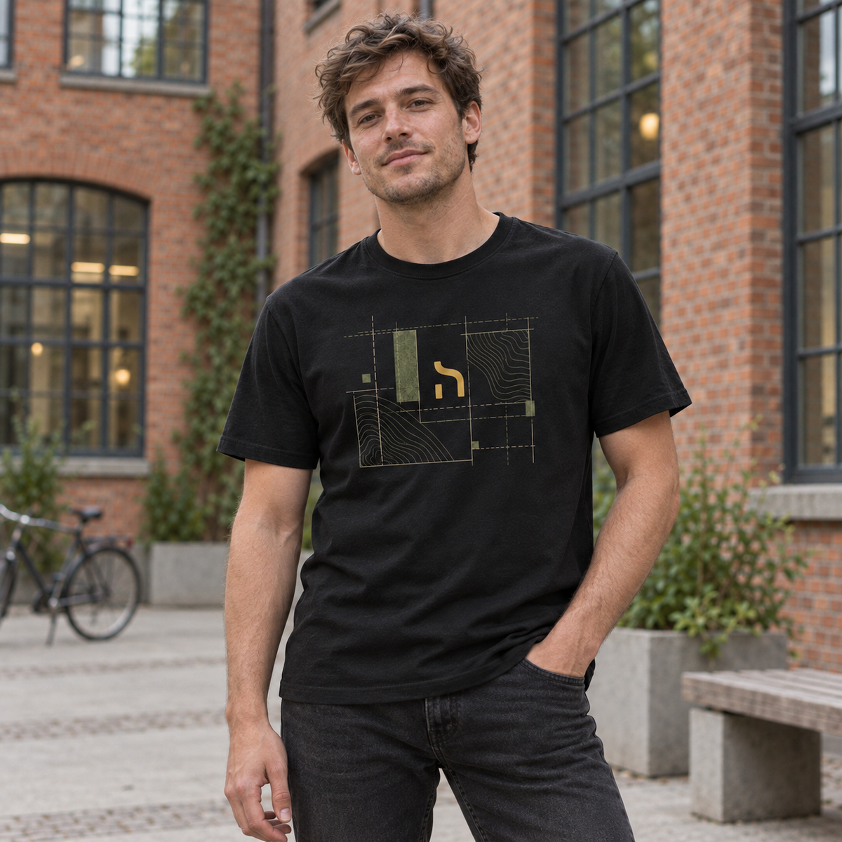 Haensch Utility Grid T-Shirt