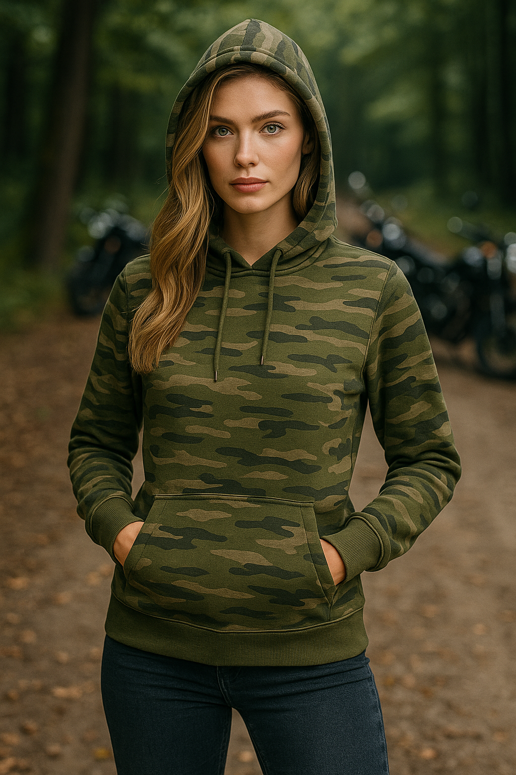 Haensch Camo Hoodie – Camouflage Edition (Women)